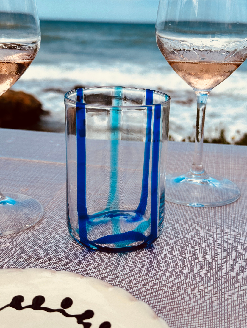 Handmade Venetian Tumbler Glass | Italian Mouth-Blown Glass