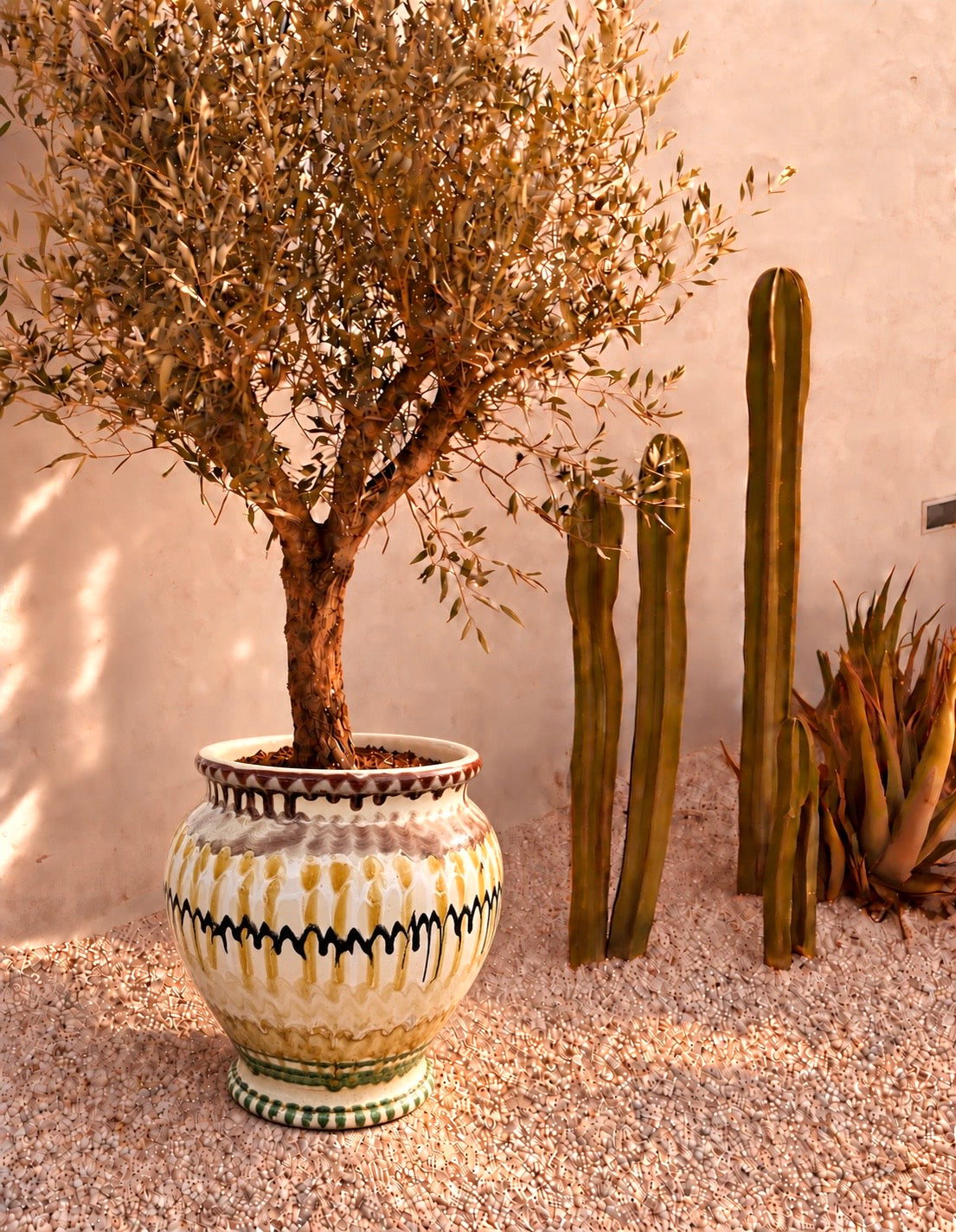 Italian Ceramic Planter | Handmade Outdoor Pot 38cm