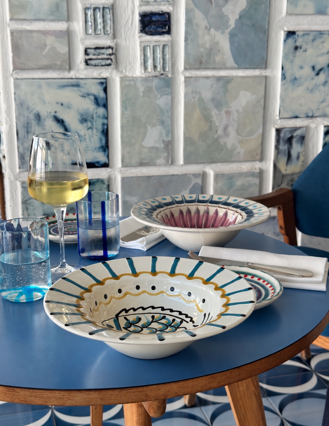 Handmade Italian Pasta Bowl 25 cm | Cappello di Prete