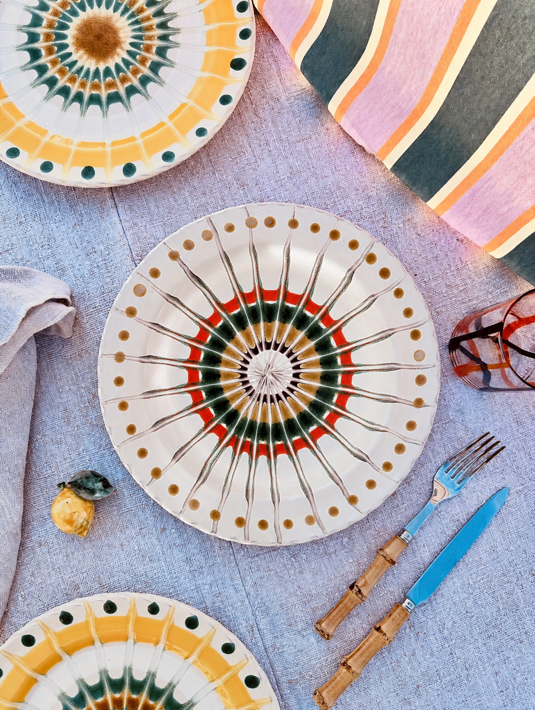 Handmade Italian Dinner Plate 27 cm | Large Ceramic Plate