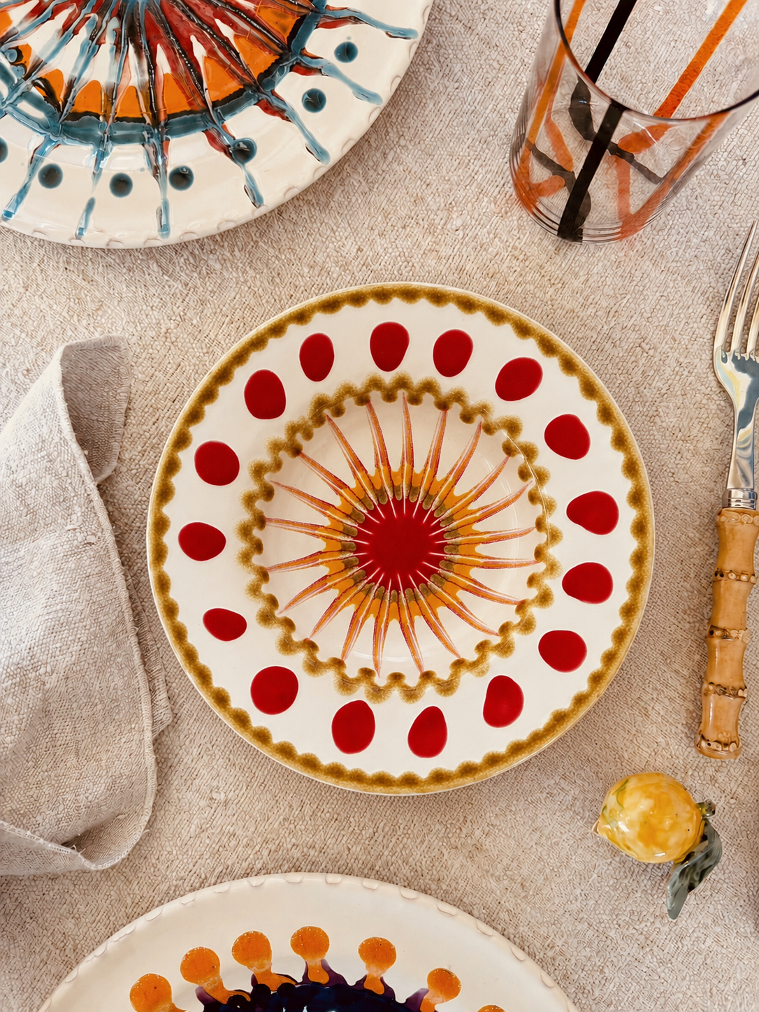 Handmade Italian Pasta Bowl 25 cm | Cappello di Prete "Mutti Edition"