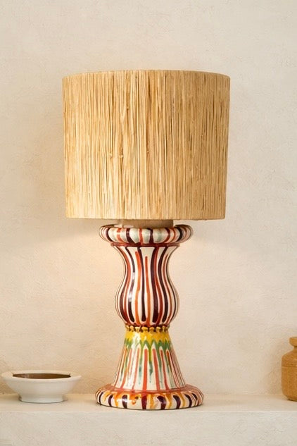 Handmade Italian Ceramic Table Lamp 67 cm | Grand Hotel Riviera