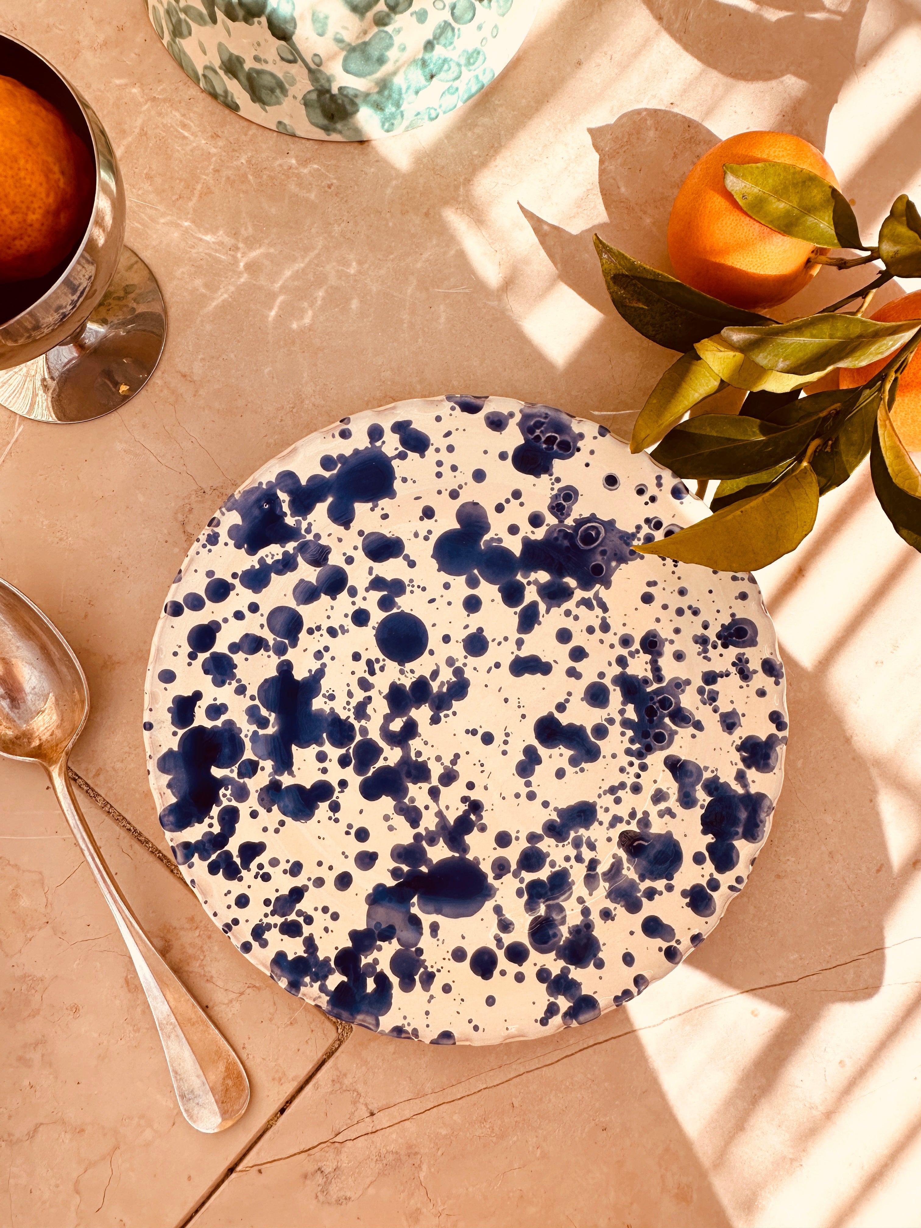 Antipasti Plate Schizzato "Blu" 20cm