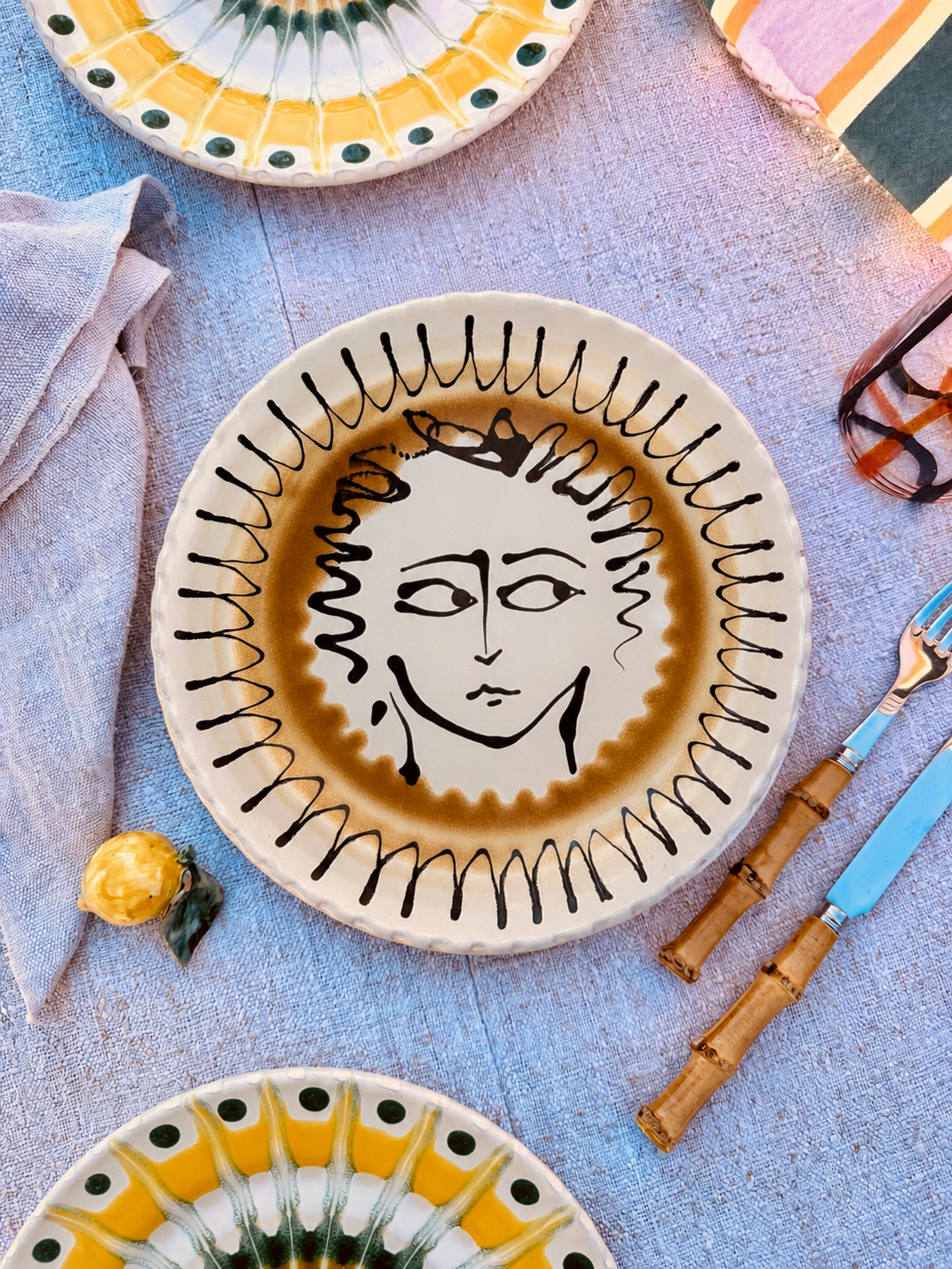 Handmade Italian Dinner Plate 27 cm | Large Ceramic Plate