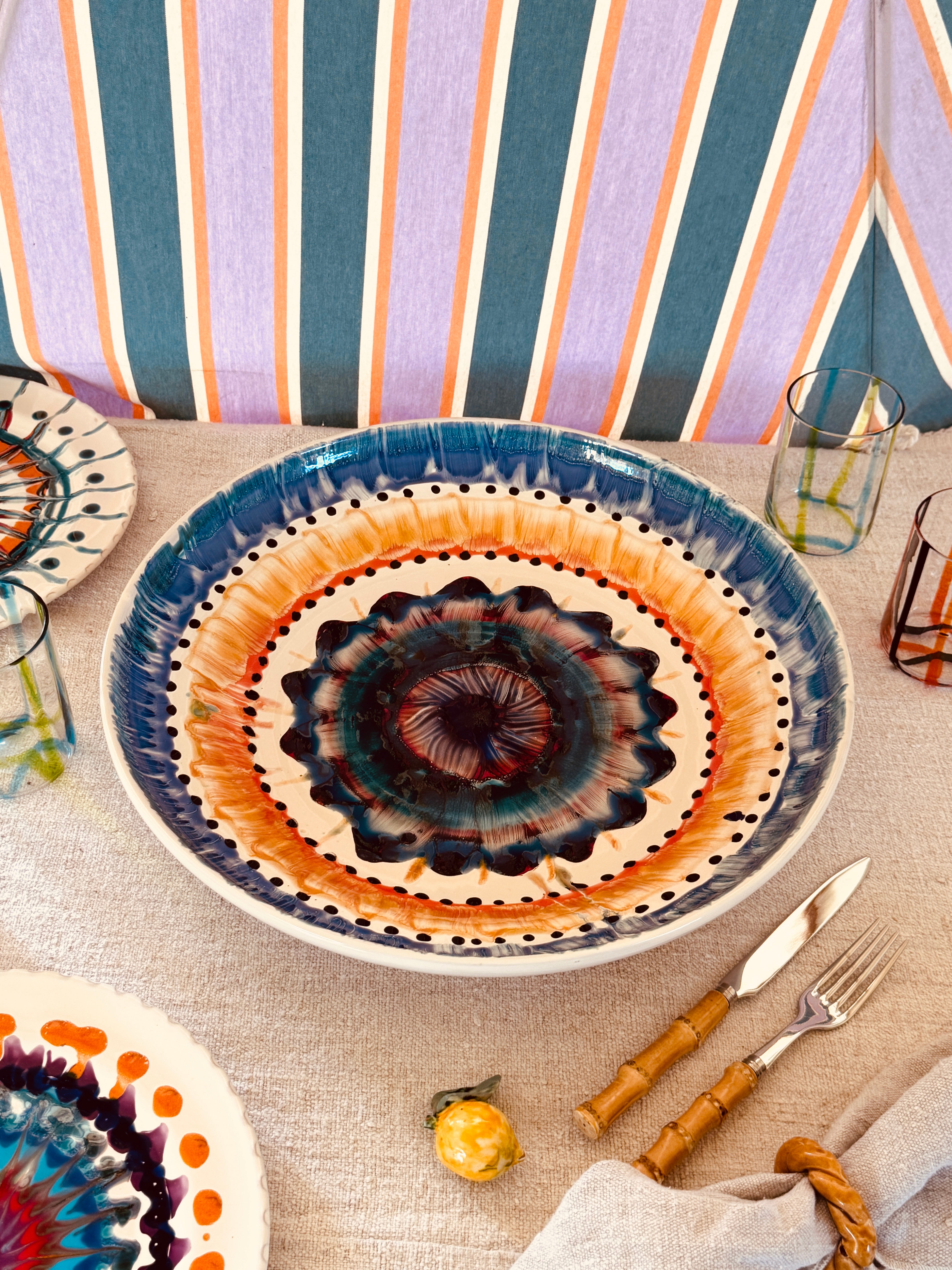 Studio Riviera Centerpiece Bowl 42 cm | Handmade in Italy