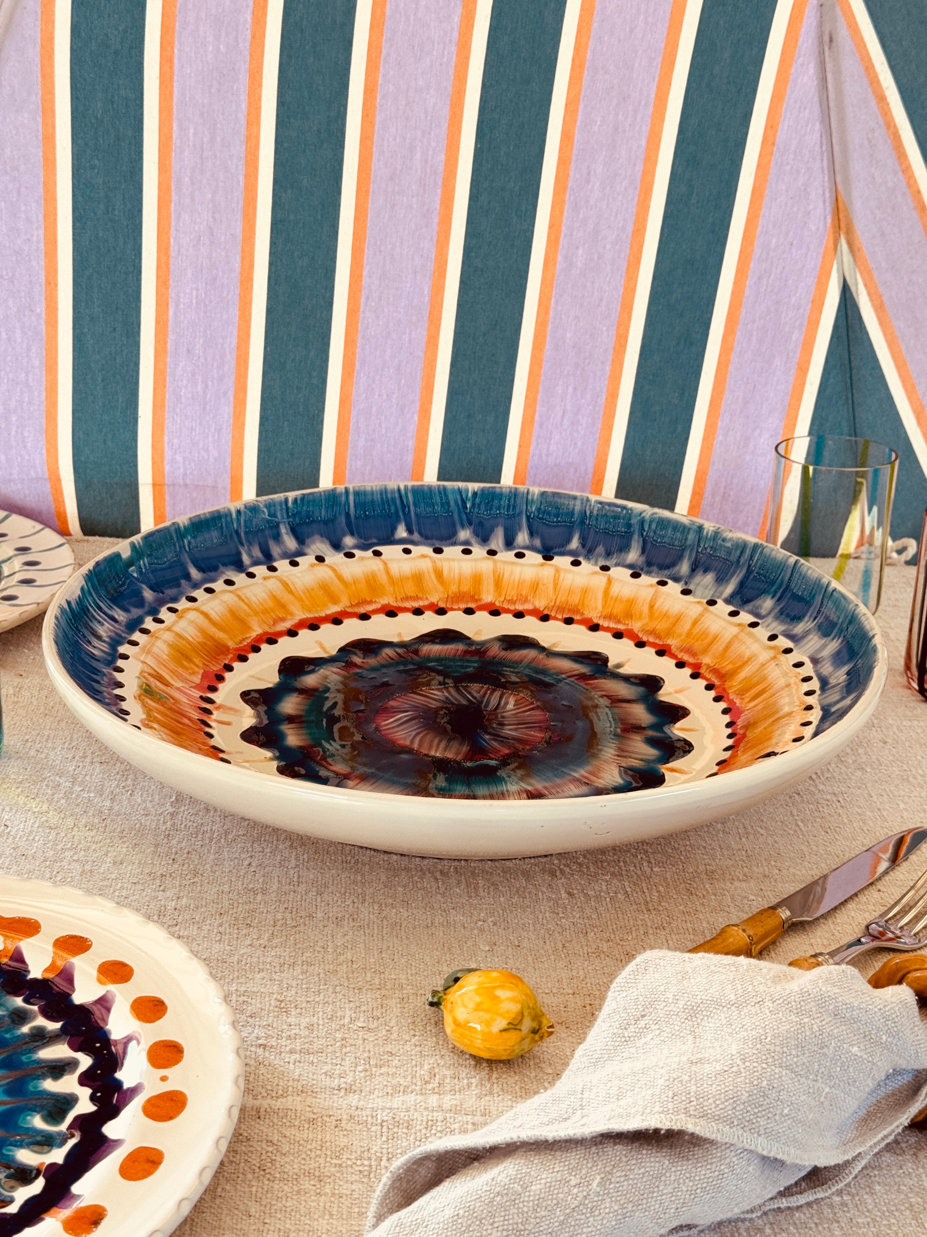 Studio Riviera Centerpiece Bowl 42 cm | Handmade in Italy