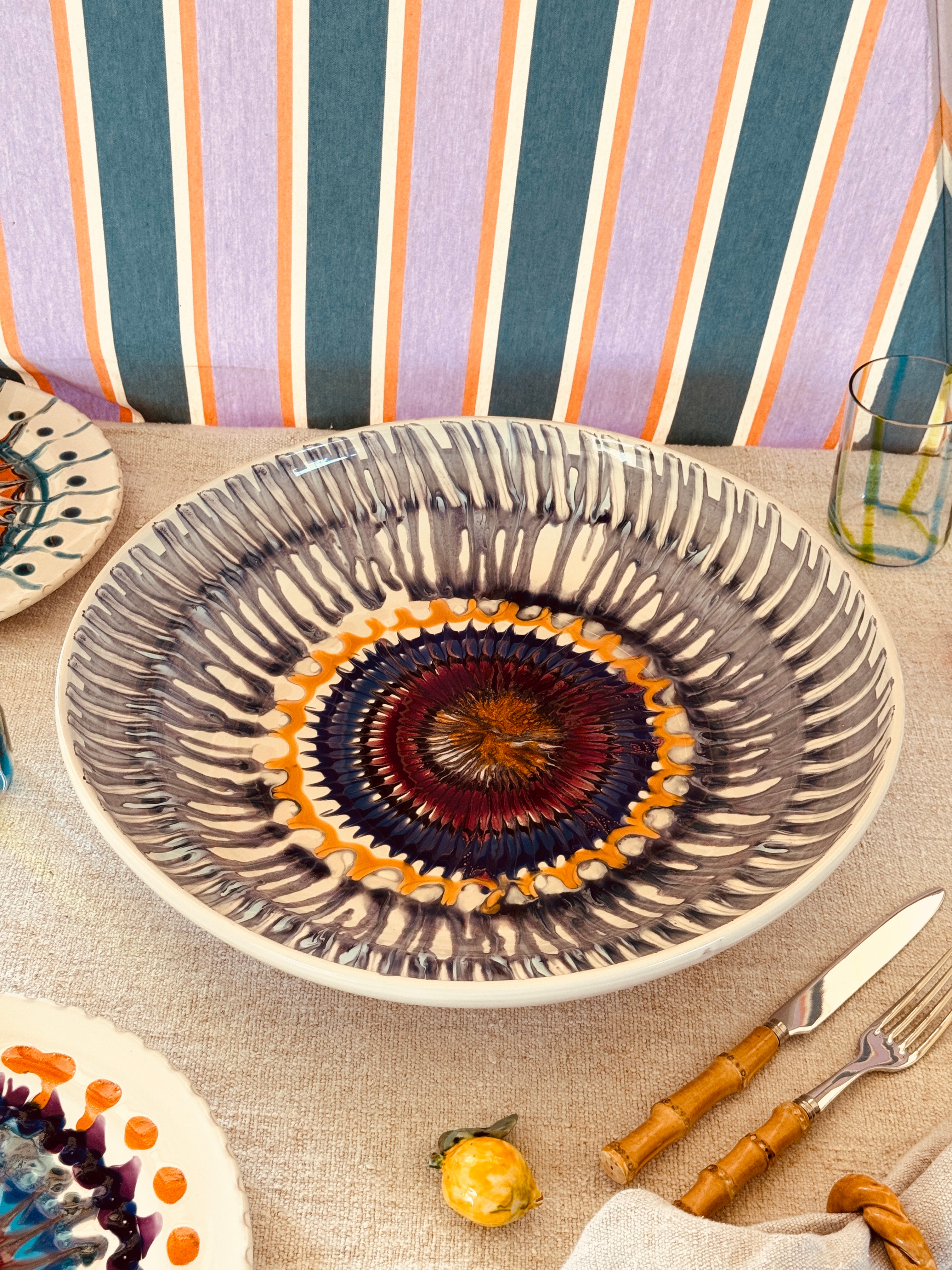 Studio Riviera Centerpiece Bowl 42 cm | Handmade in Italy