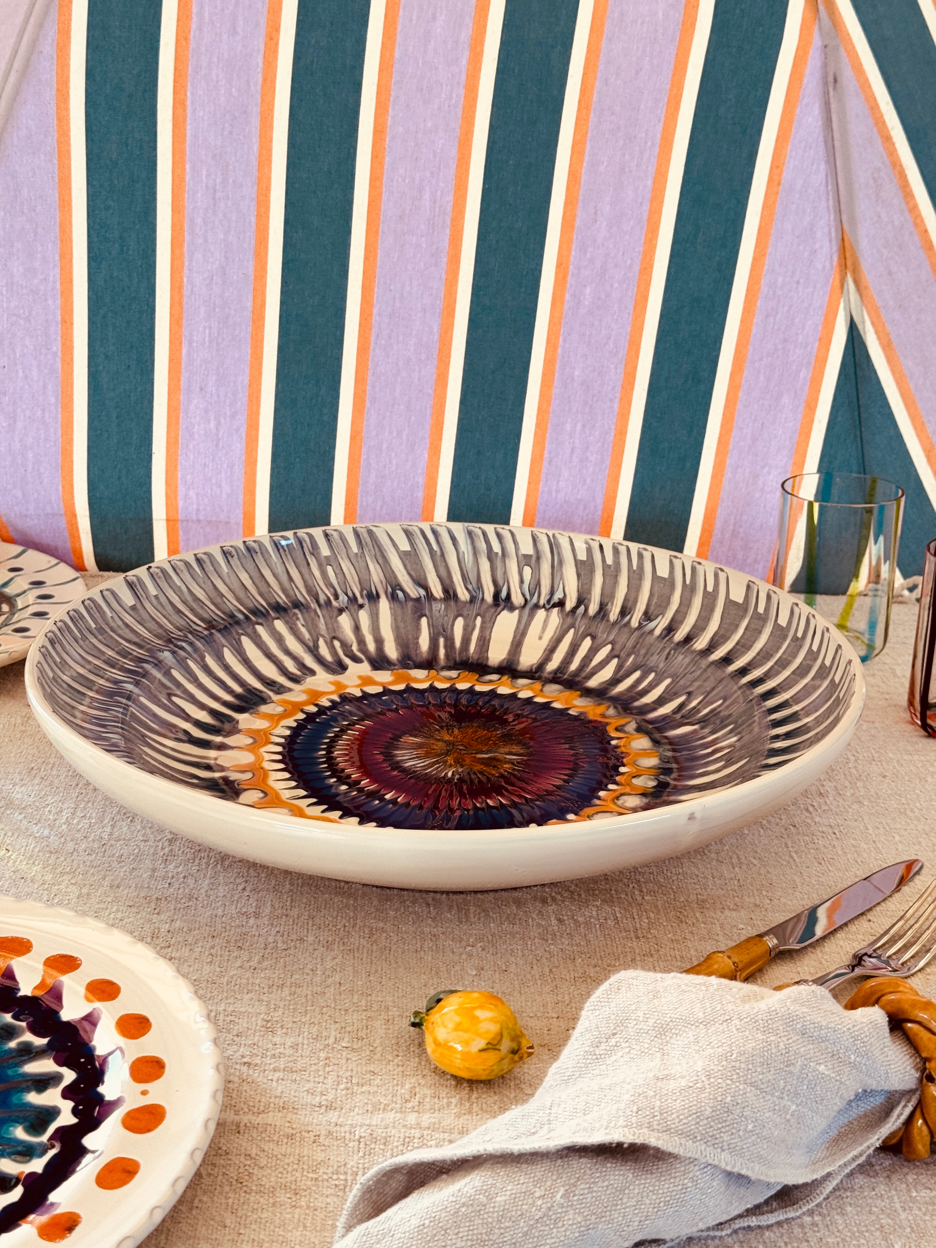 Studio Riviera Centerpiece Bowl 42 cm | Handmade in Italy