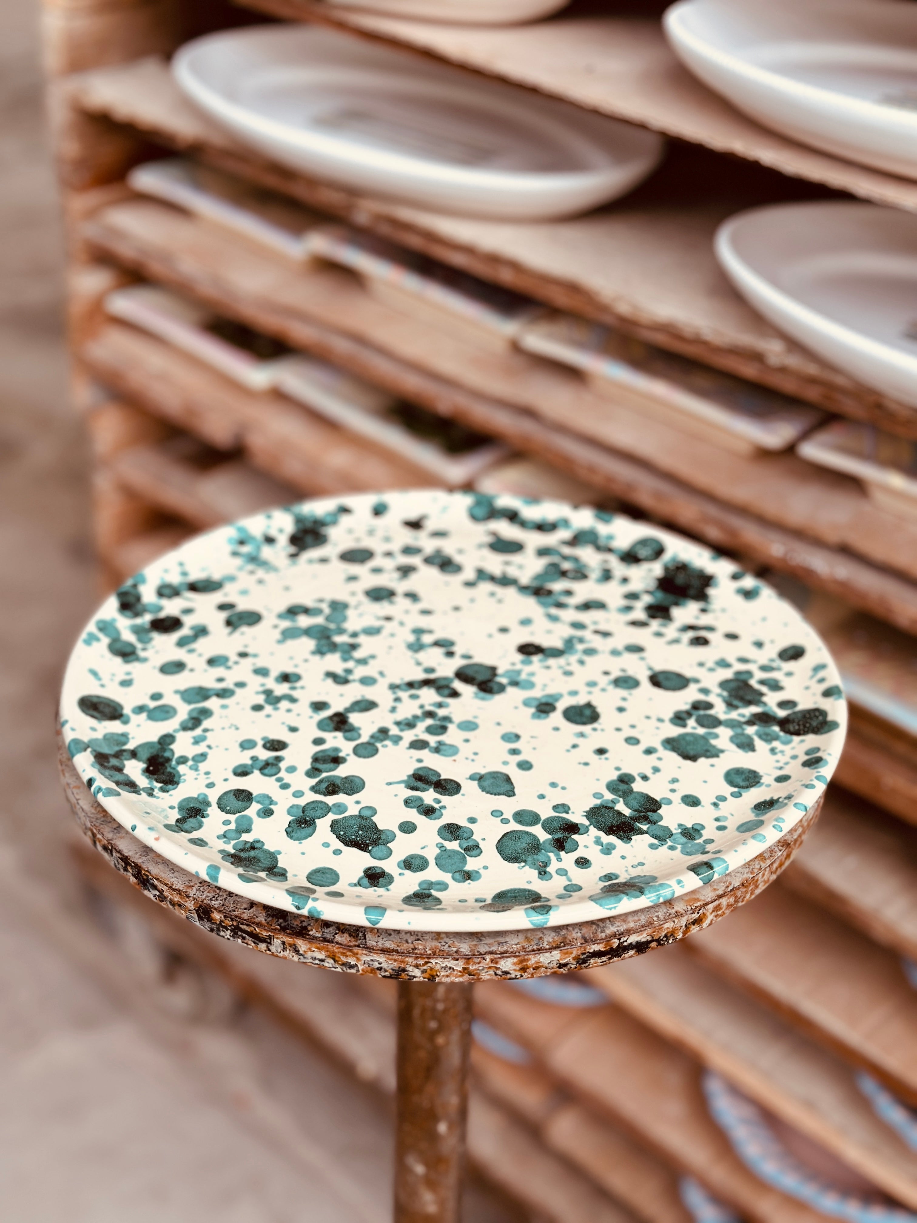 Handmade Italian Pizza Plate 33 cm | Schizzato Design