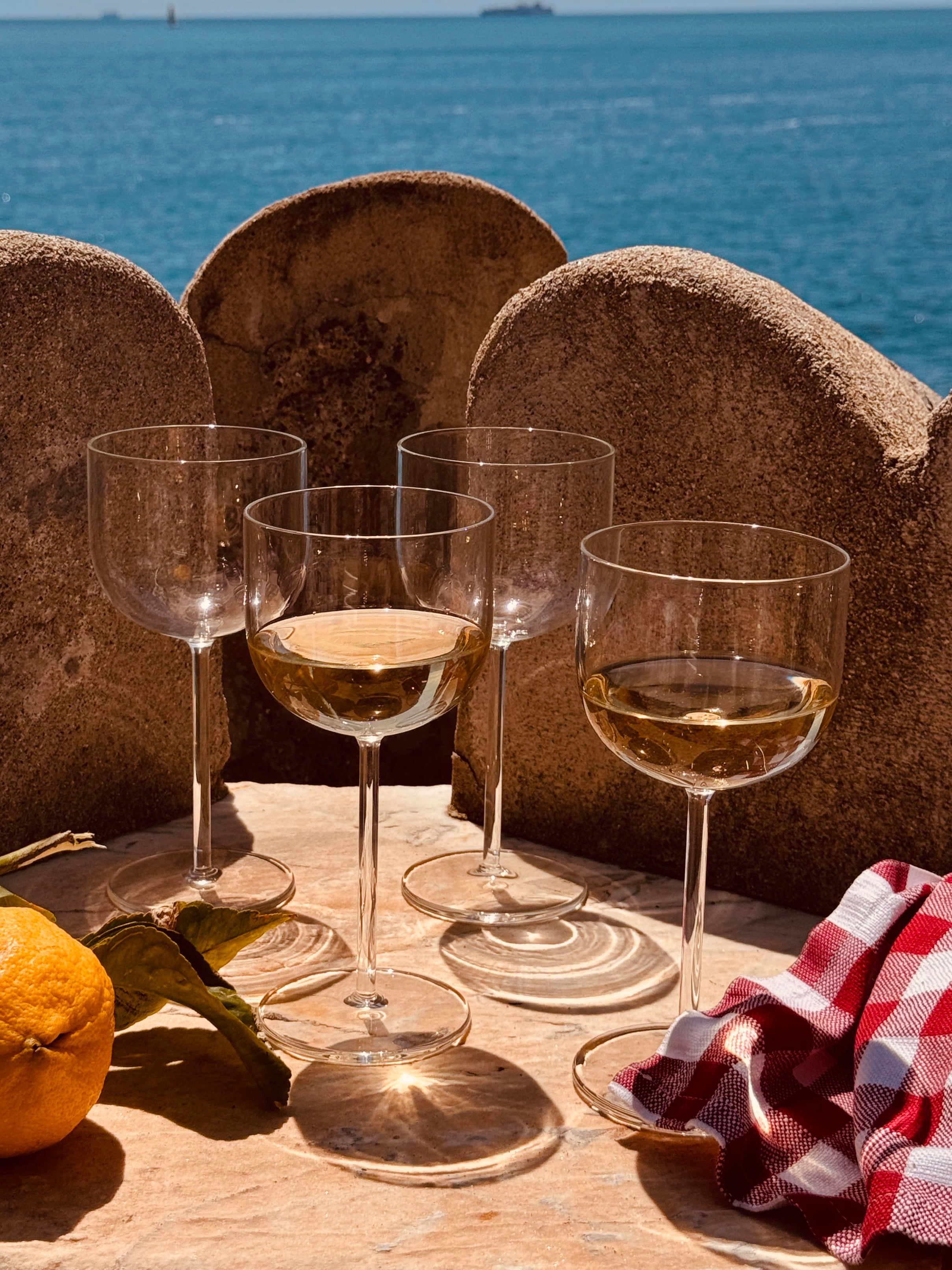 Riva Wine Glasses | Set of 4 Handmade Wine Glasses