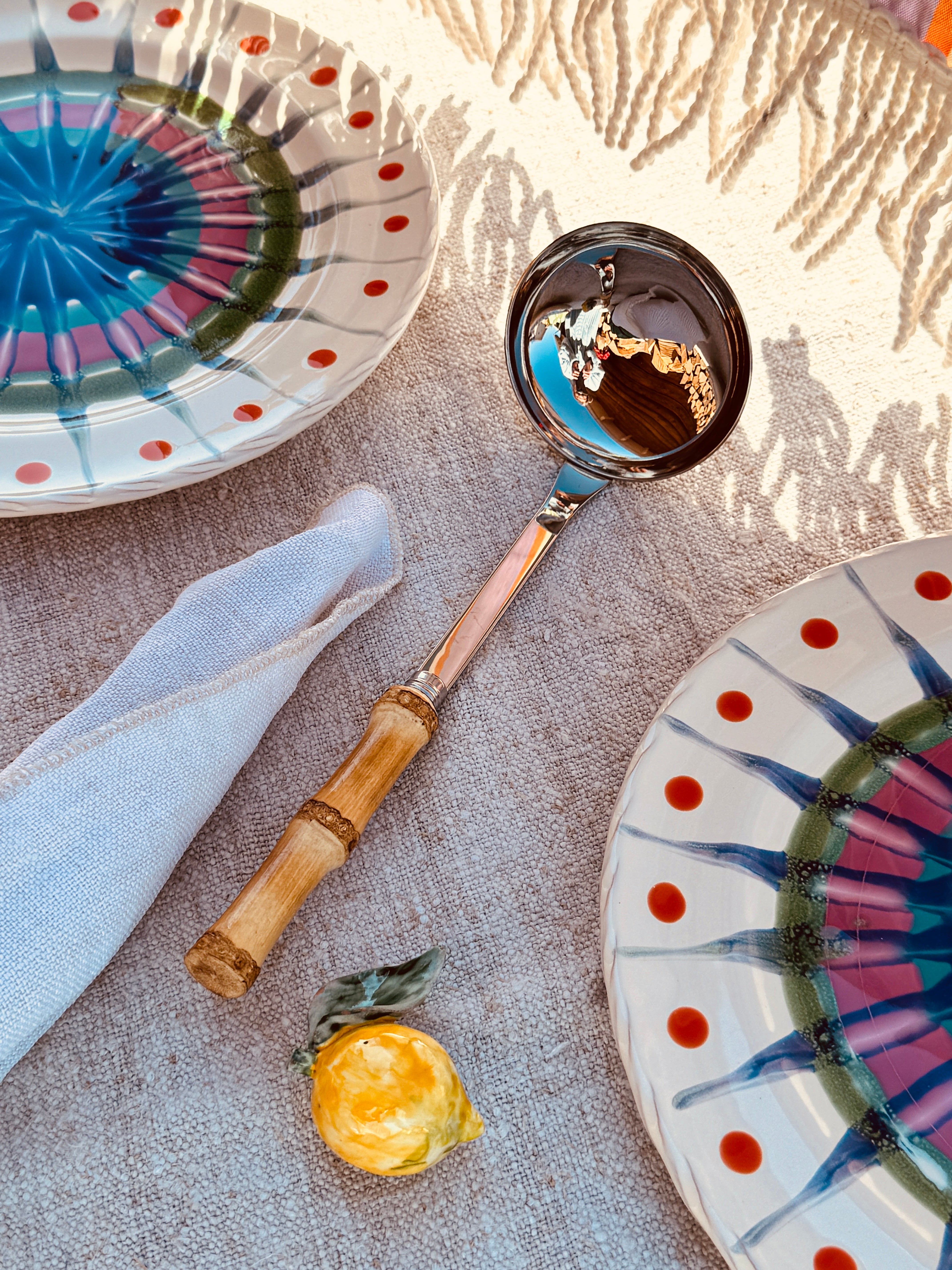 handmade Cutlery "Vintage Look-a-like" Bamboo Soup Spoon