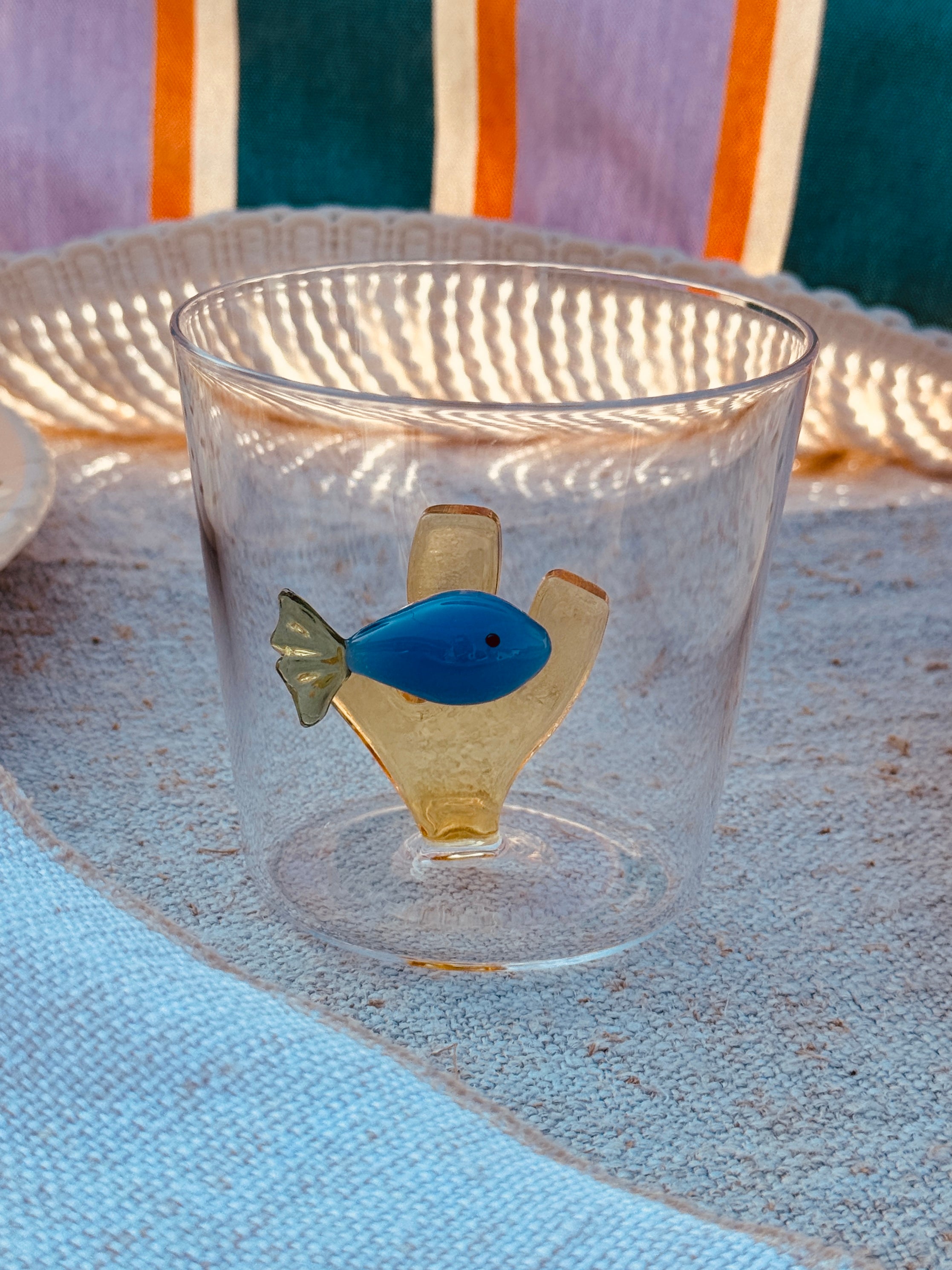 Bicchiere "Pesce blu"