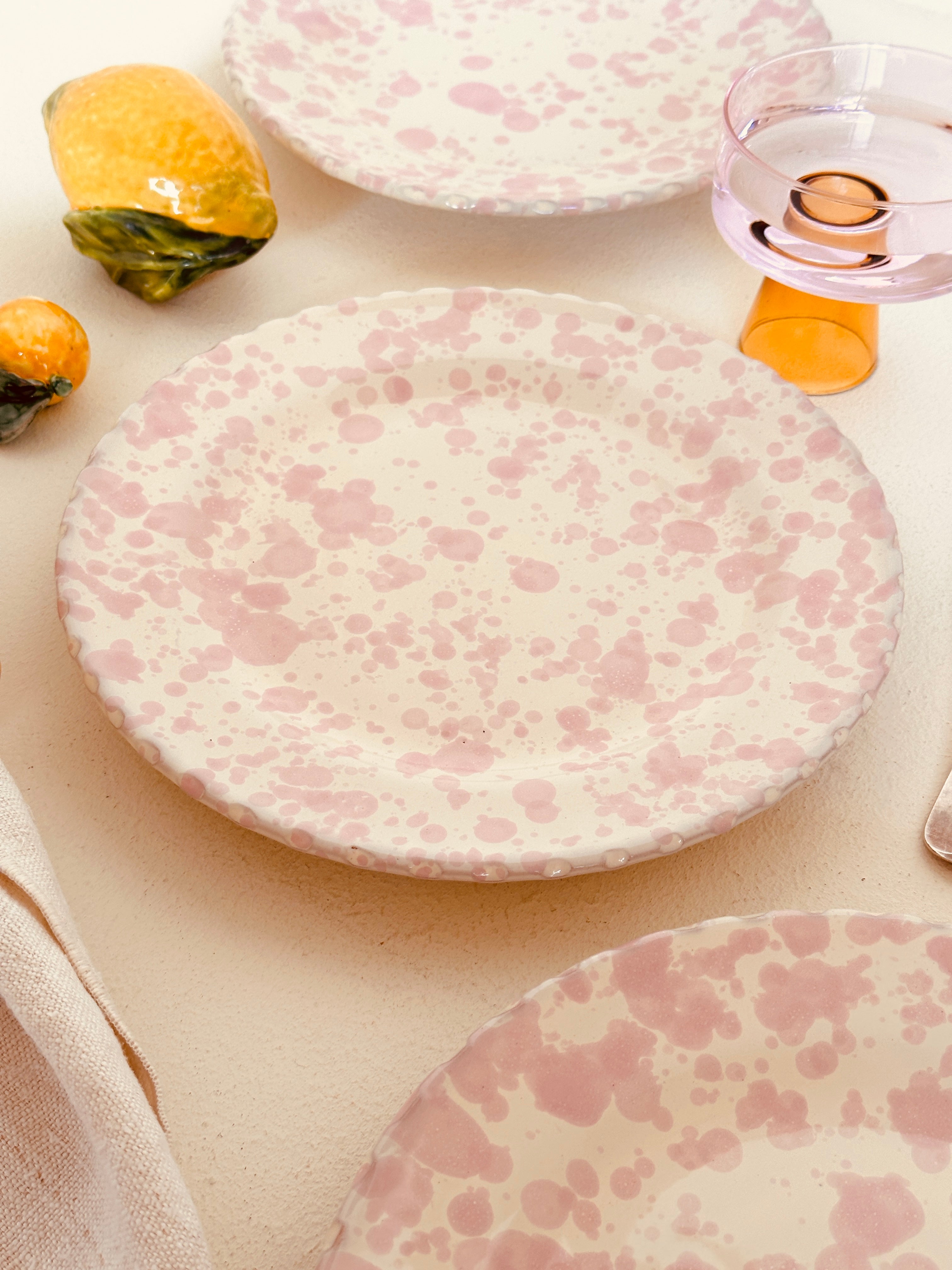 Schizzato Dinner Plate Rosato 25cm