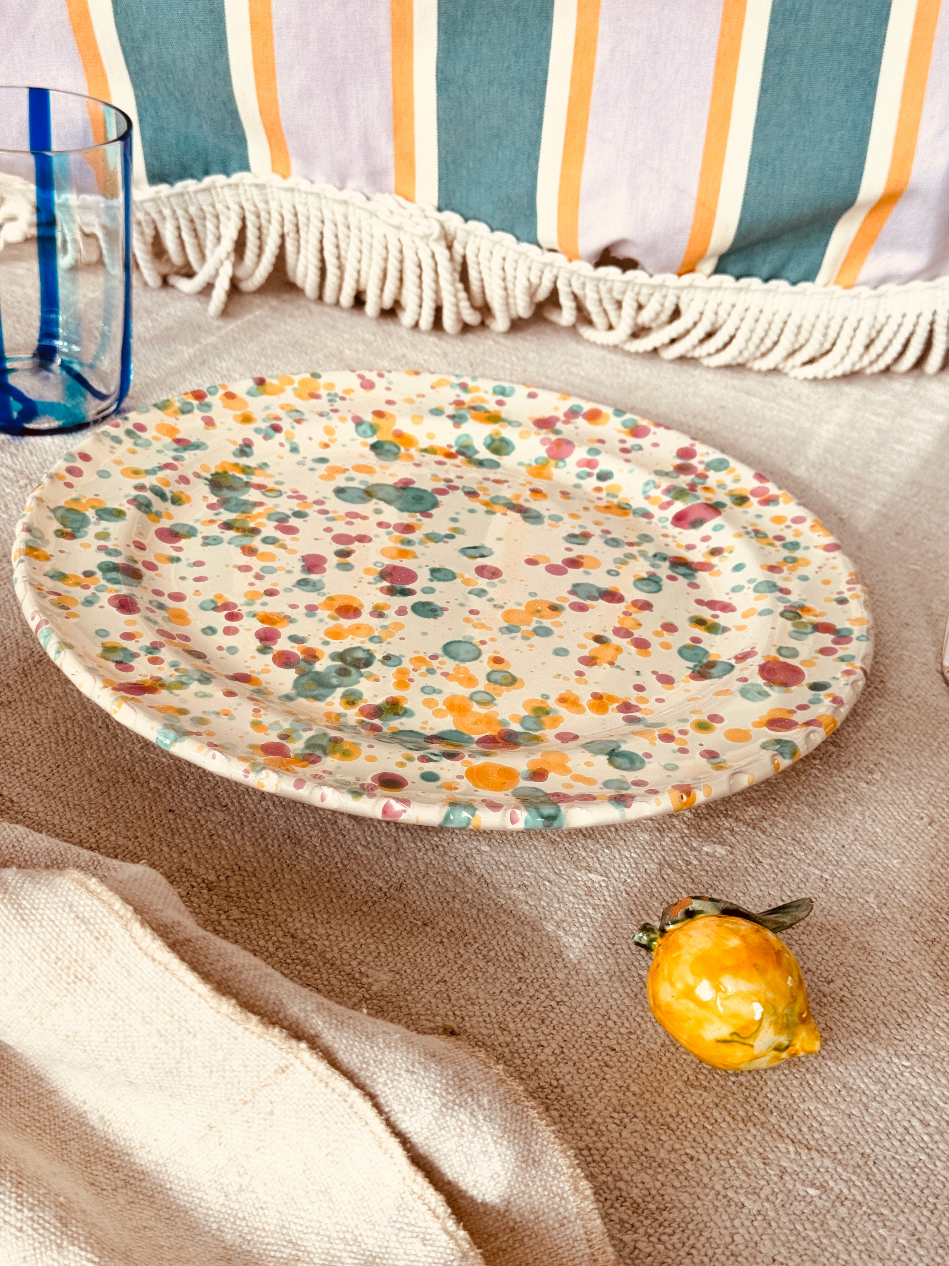 Dinner Plate Schizzato "Colori Fantasia" 27cm
