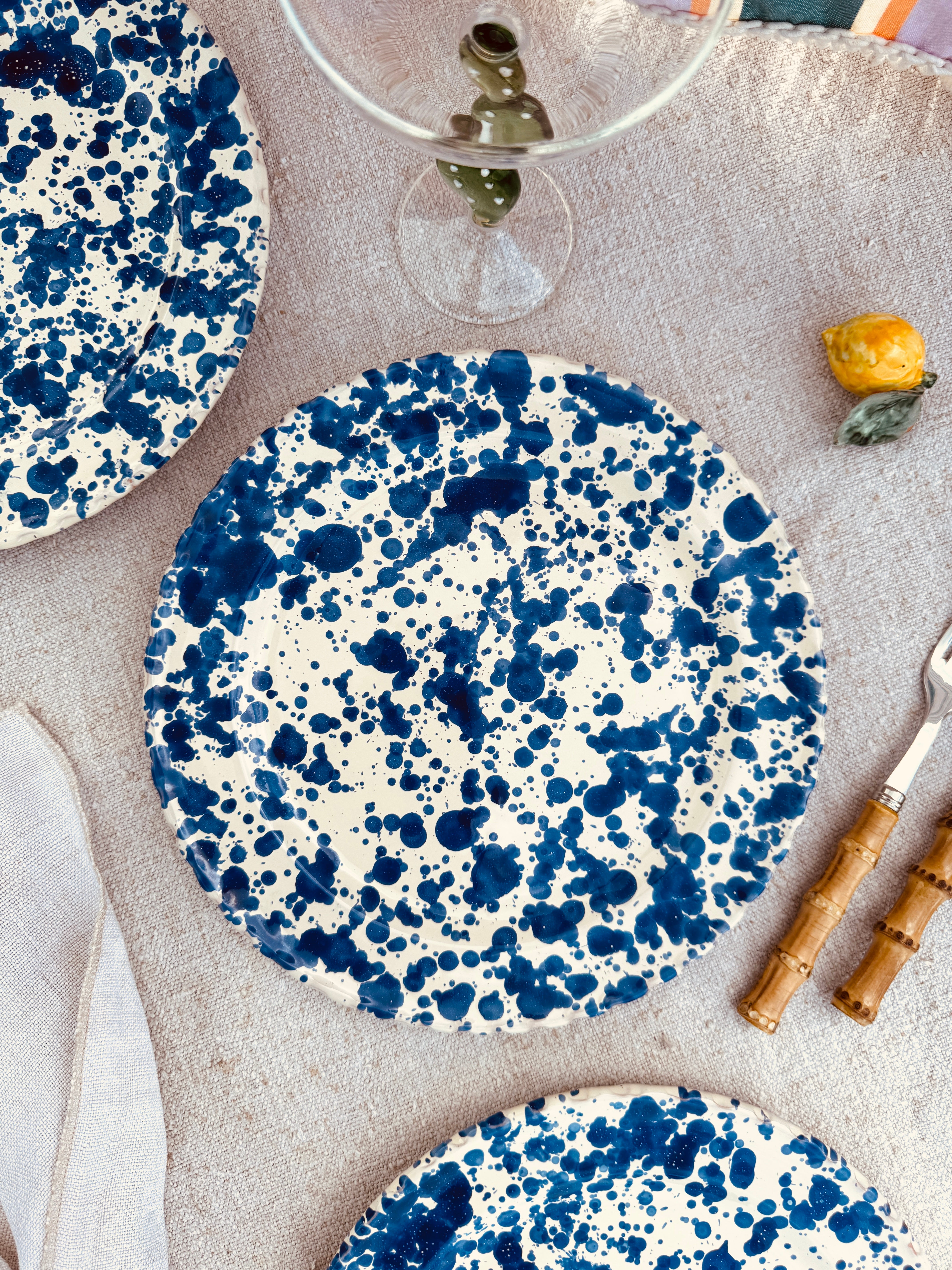 Schizzato Dinner Plate "Blu" 27cm