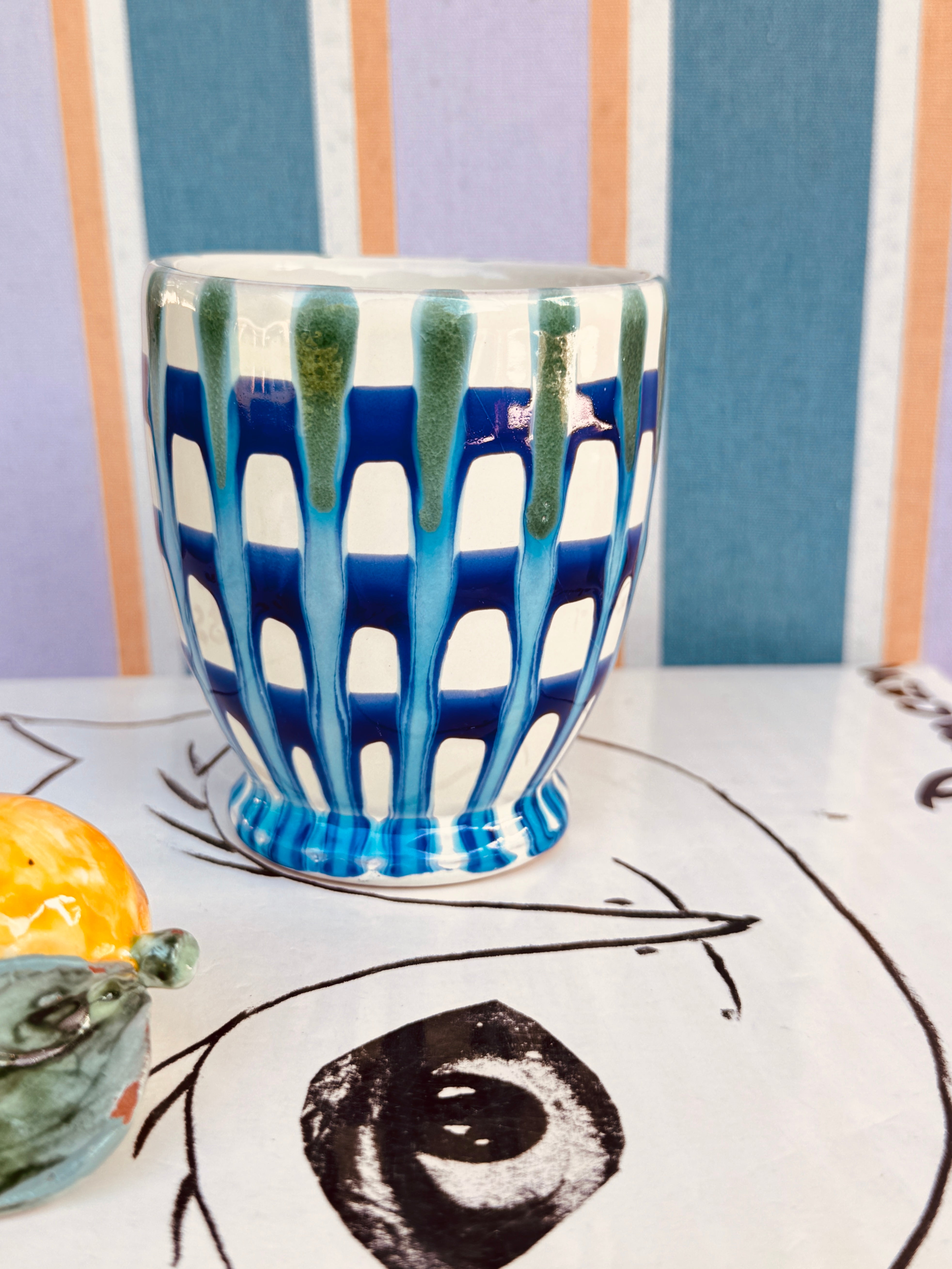 Handmade Italian Cappuccino Mug | Ceramic Cup from Puglia