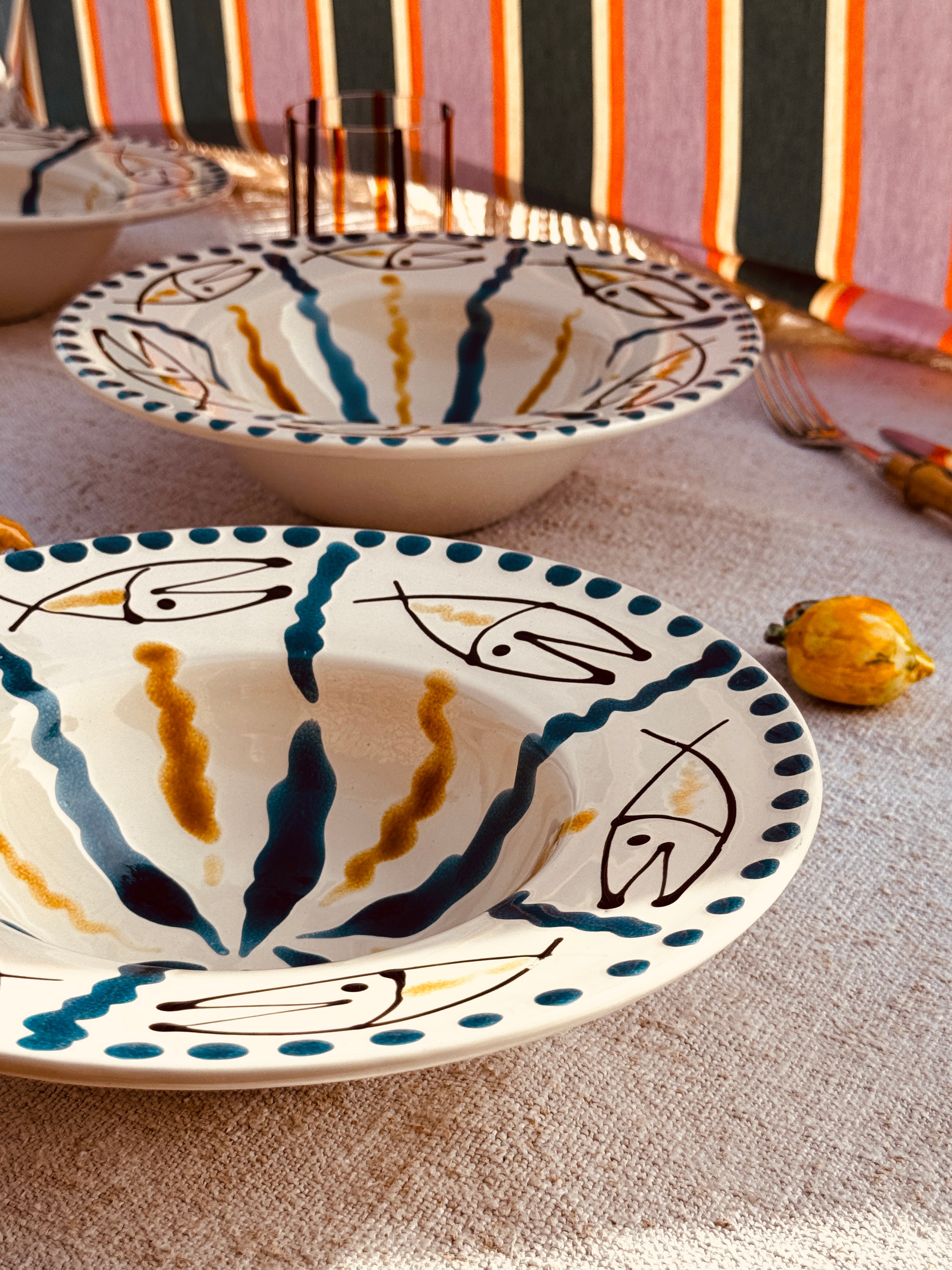 Handmade Italian Pasta Bowl 25 cm | Cappello di Prete