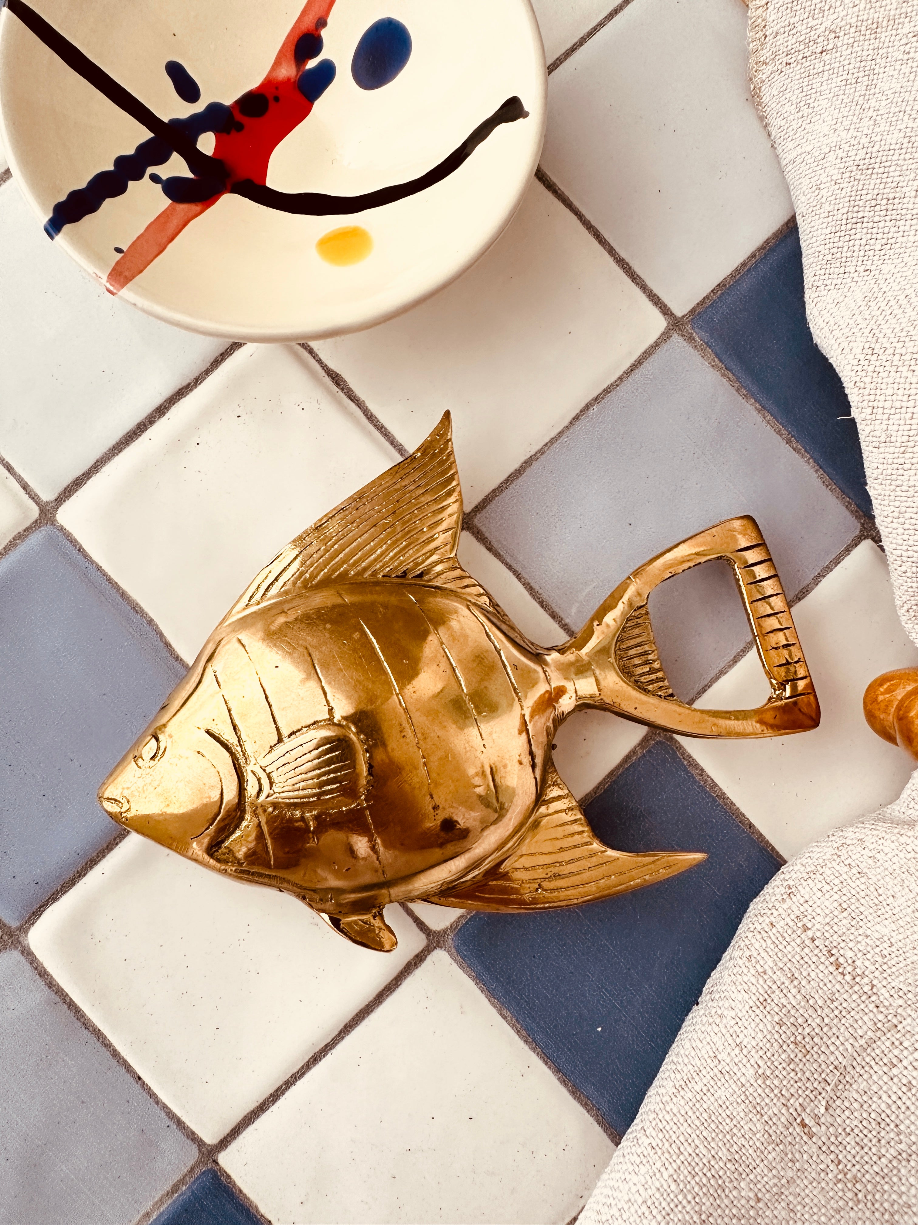 Riviera's  Brass Opener "Vintage Goldfish"