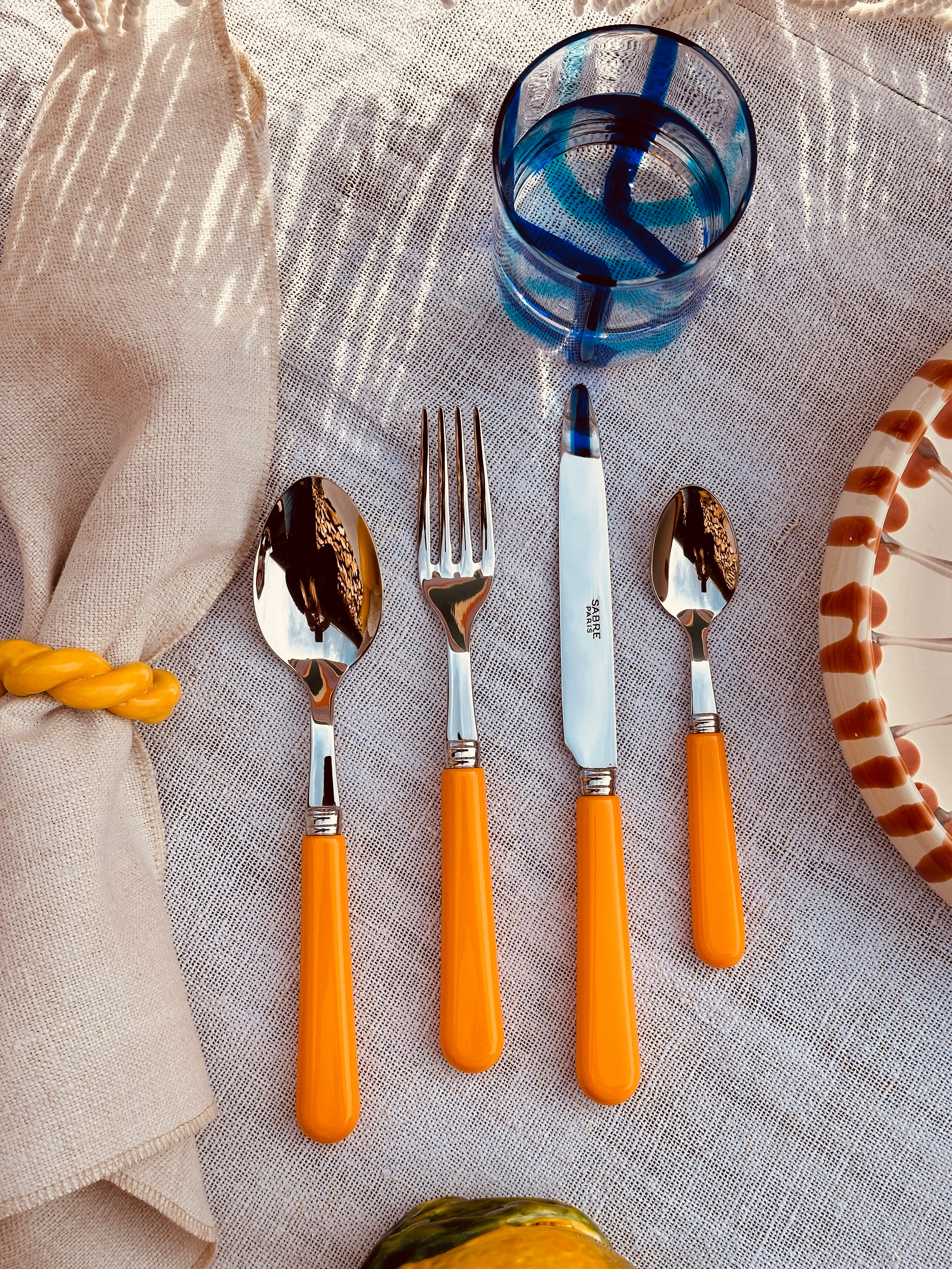 "Pop Mandarino" Cutlery Set of 4