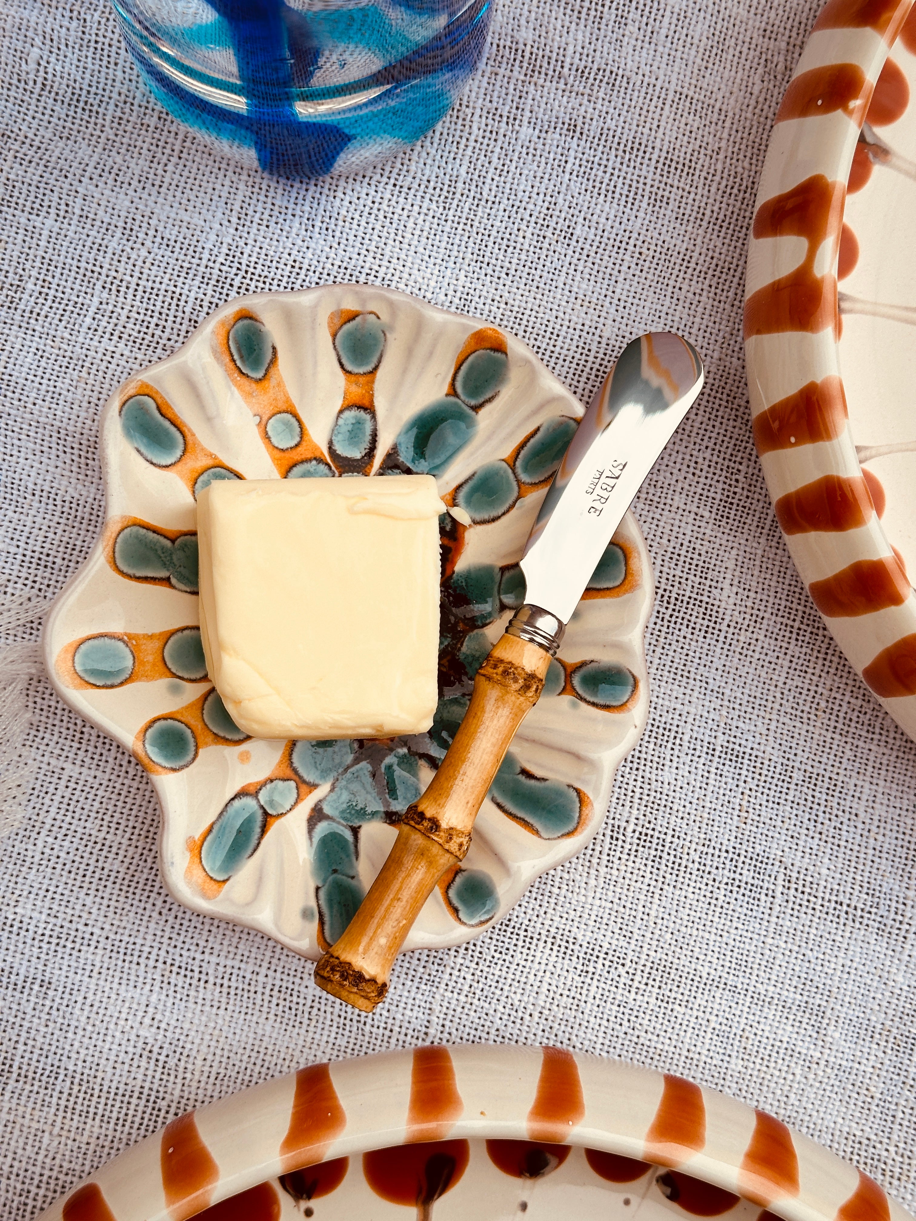 Riva Butter Knife with Bamboo Handle – Premium Stainless Steel Spreader (18/10) – Mediterranean Tableware