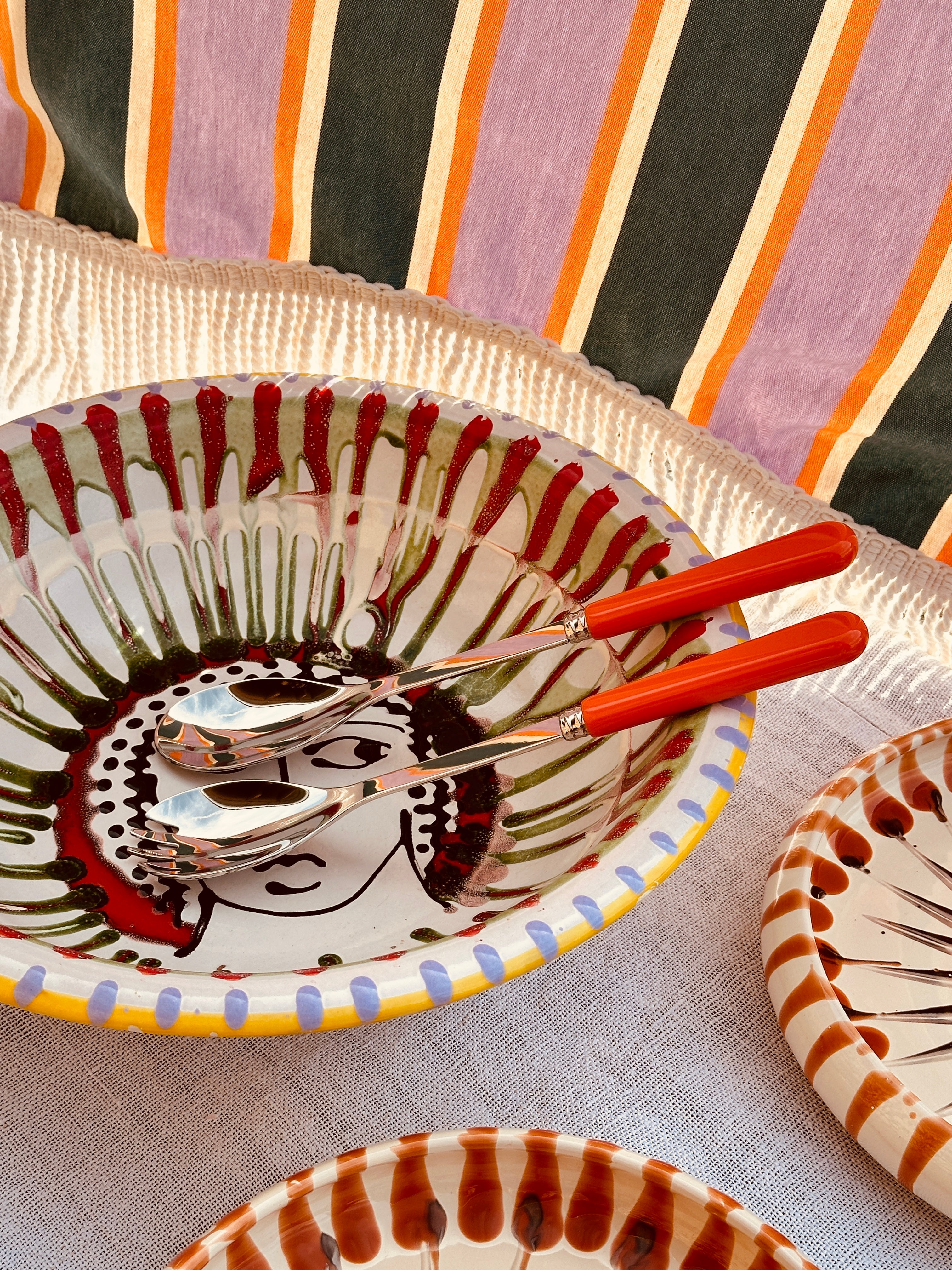 "Pop Arancia" Salad Cutlery Set of 2