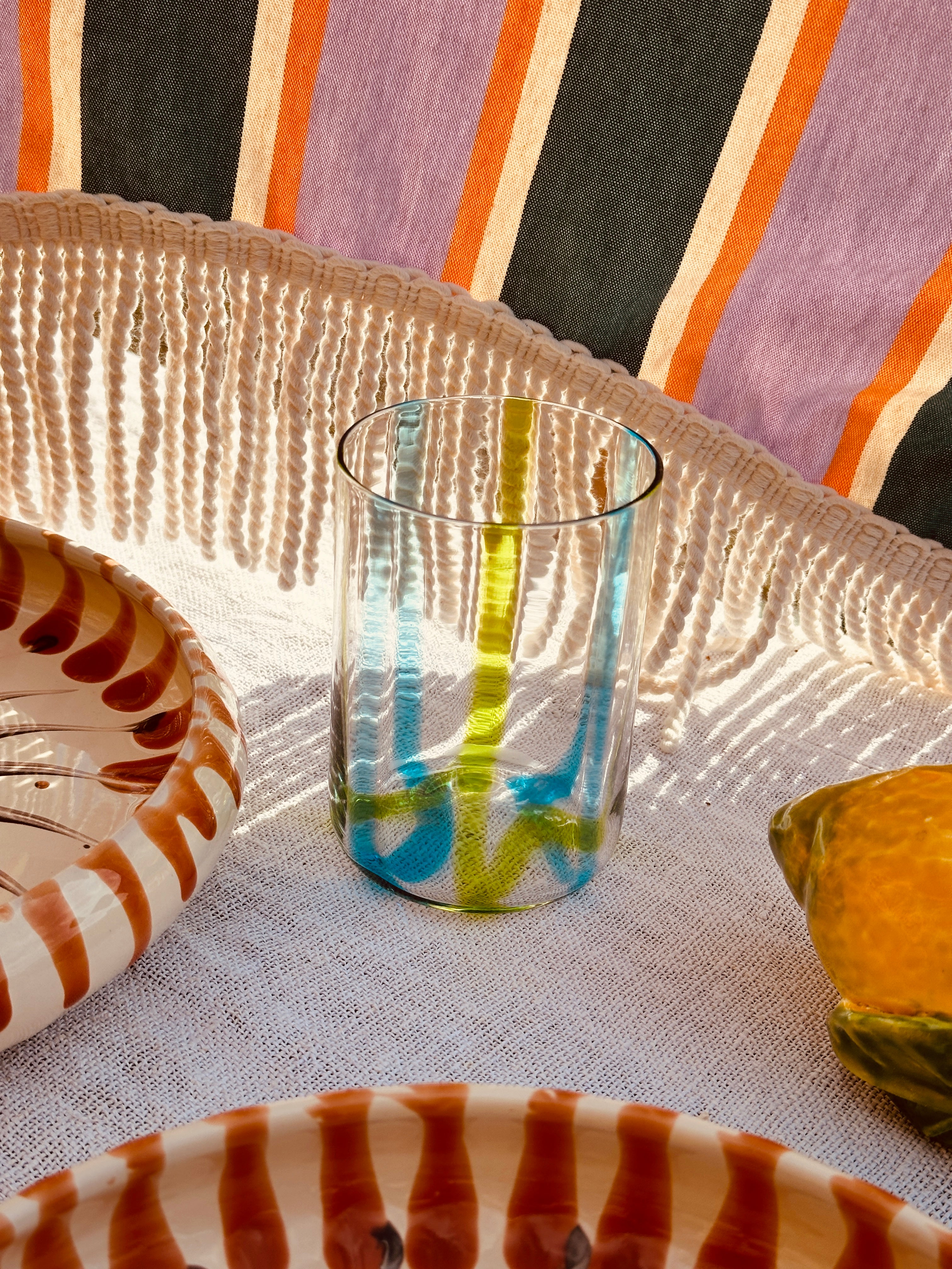 Handmade Venetian Tumbler Glass | Italian Mouth-Blown Glass