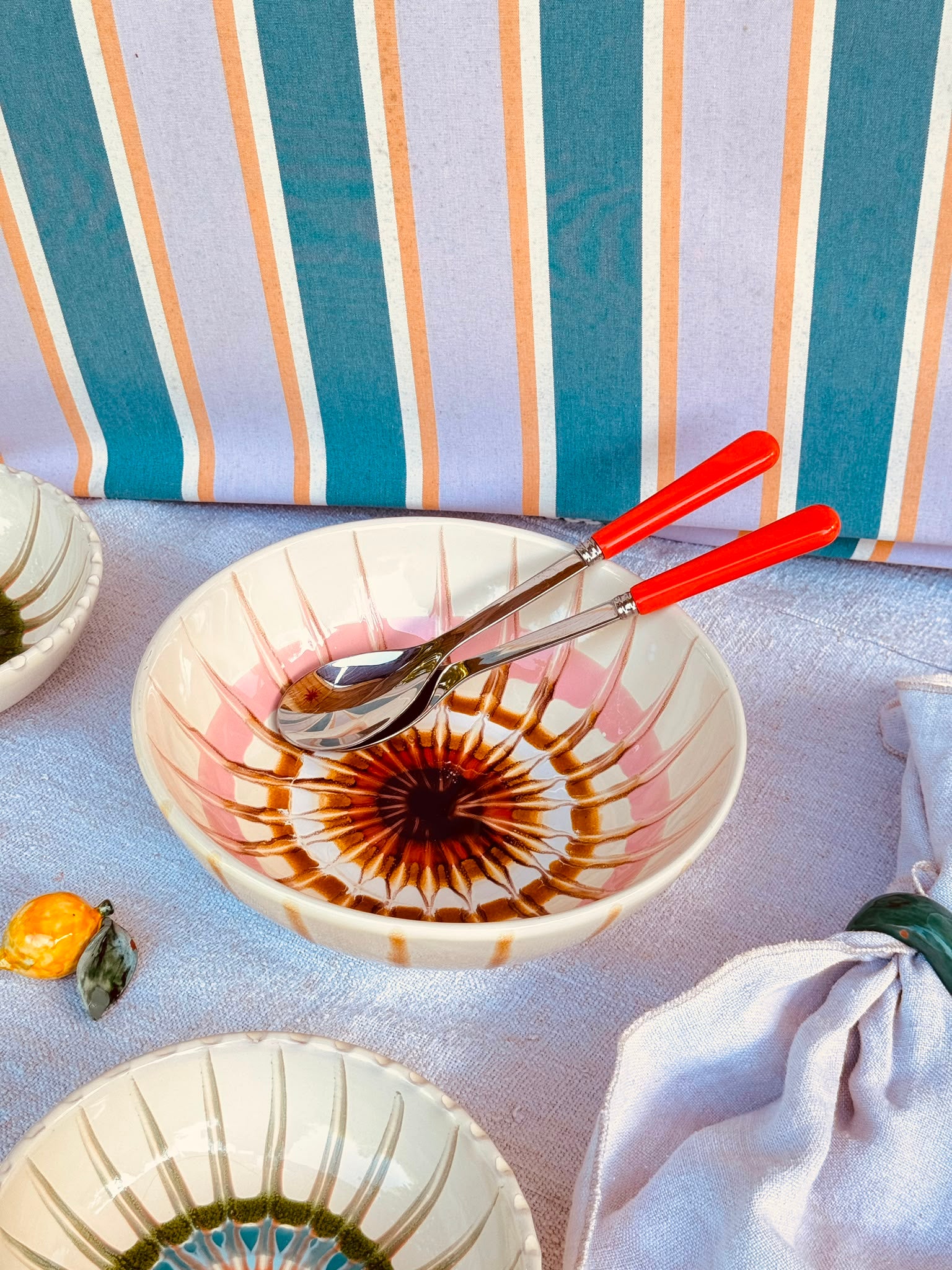 Handmade Italian Salad Bowl 26 cm | Ceramic Serving Bowl