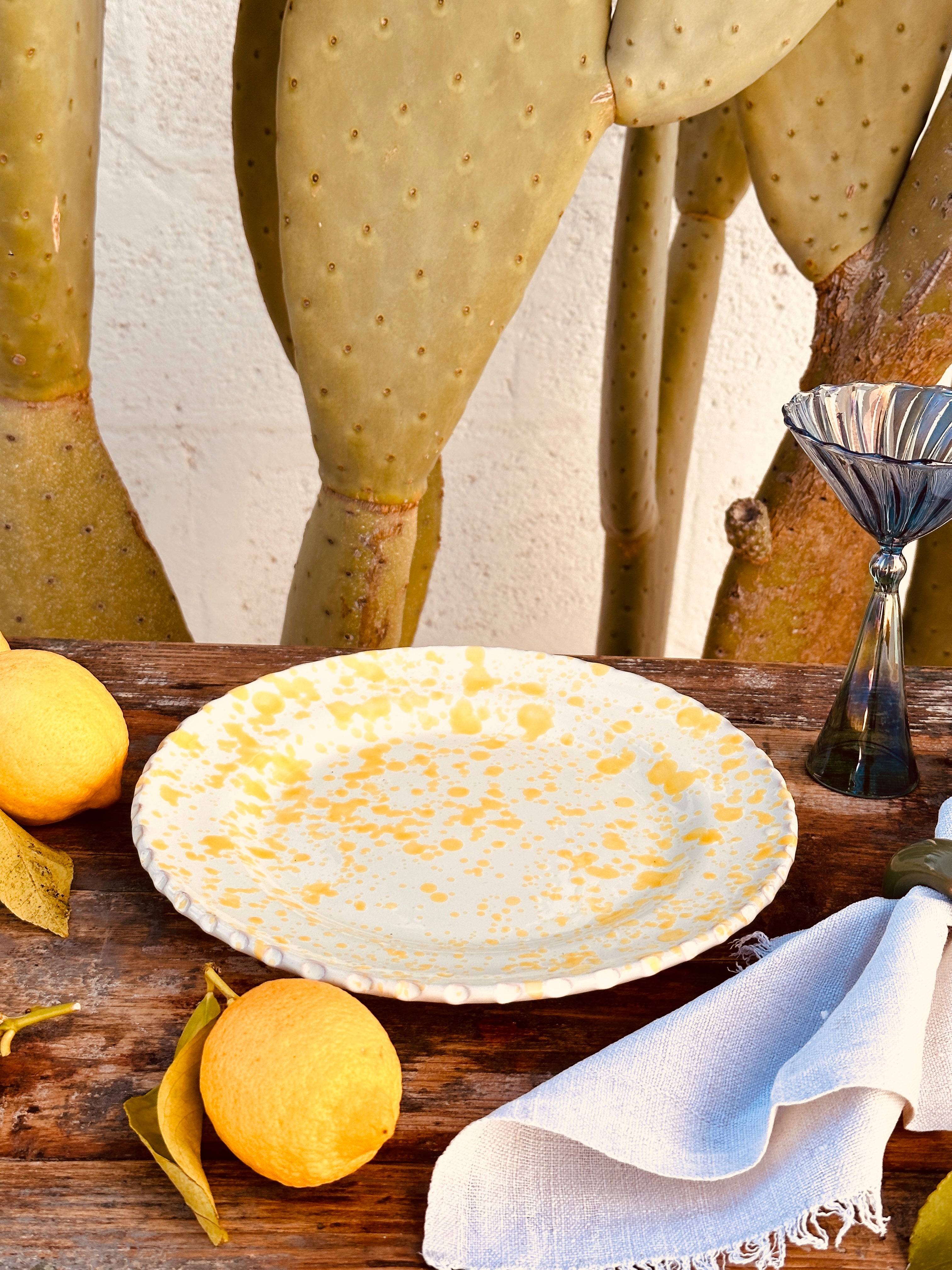 Antipasti Plate Schizzato "Limone" - 20cm
